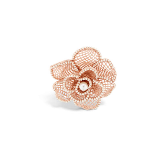R2640WOMRSD10W - Lumière De Rose Ring - 10W Pink Gold/White