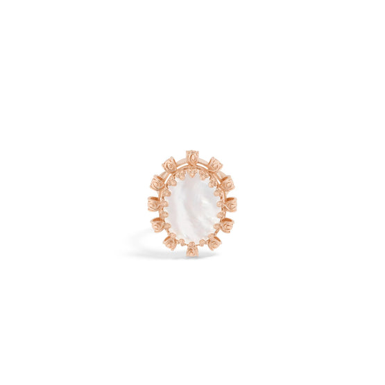R2643WOMMPD10W - D-Ornemental Ring - 10W Pink Gold/White