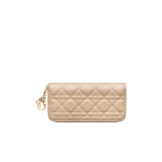 S0007ONMJM116 - Lady Dior Voyageur Wallet - 116 Sable
