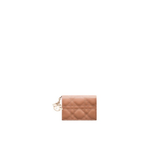 S0011OVRBM49P - Lady Dior Bloom Card Holder - 49P Rose De Vent