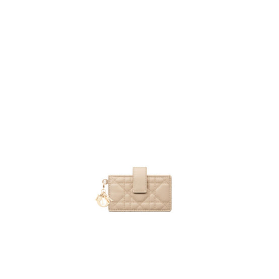 S0074OBWSM10I - Lady Dior Jasmine Card Holder - 10I Beige Multi