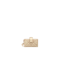 S0074ONHNM34Y - Dior Or Lady Dior Jasmine Card Holder - 34Y Platinum Metal