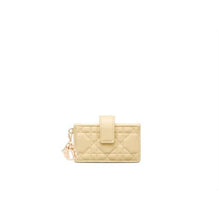 S0074ONMJM26Y - Lady Dior Jasmine Card Holder - 26Y Soft Yellow