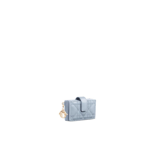 S0074OVRBM23B - Lady Dior Jasmine Card Holder - 23B Azur Pale