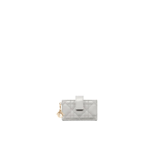 S0074OVRBM51G - Lady Dior Jasmine Card Holder - 51G Cloud Grey