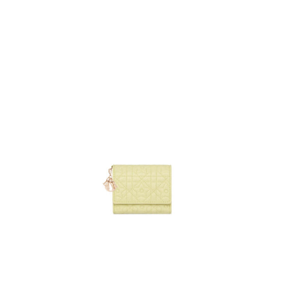 S0181ONTXM222 - Dior Lucky Lady Dior Lotus Wallet - 222 Jaune Pale
