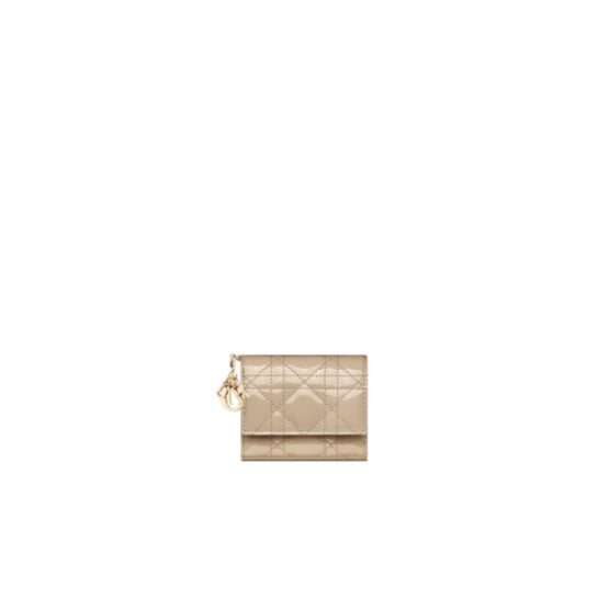 S0181OVRBM116 - Lady Dior Lotus Wallet - 116 Sable