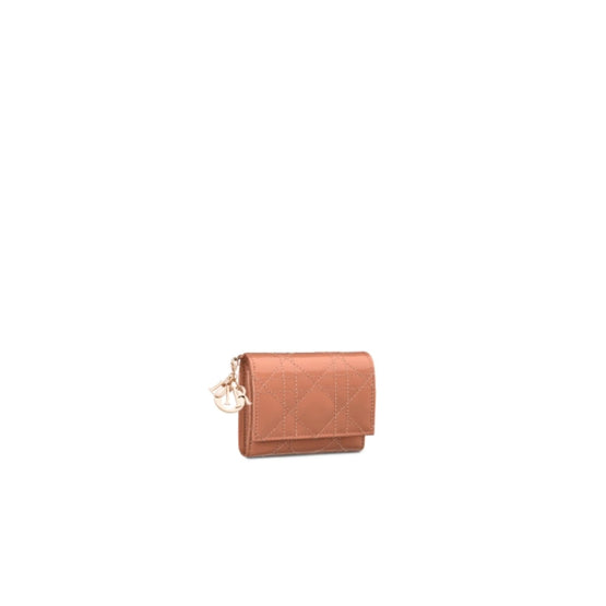 S0181OVRBM49P - Lady Dior Lotus Wallet - 49P Rose De Vent