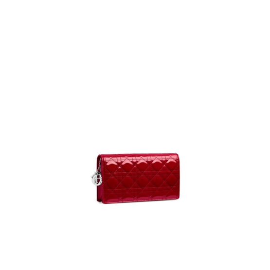 S0204PVRBM323 - Lady Dior Pouch - 323 Rouge Cerise
