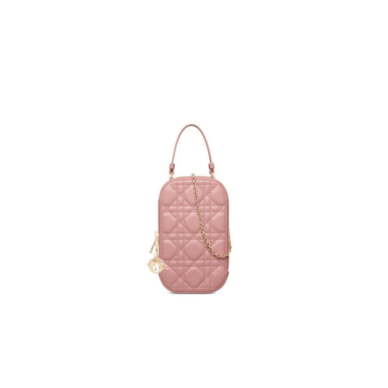 S0872ONMJM77P - Lady Dior Phone Holder - 77P Old Rose
