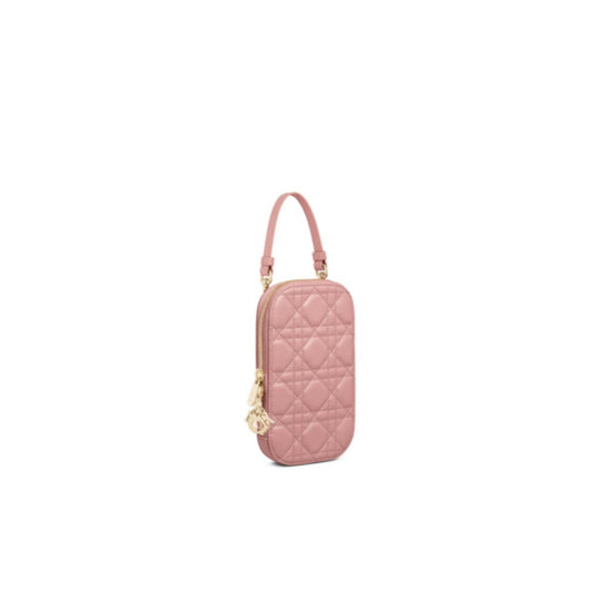 S0872ONMJM77P - Lady Dior Phone Holder - 77P Old Rose