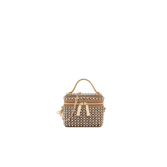S0935OERAM19A - Lady Dior Micro Vanity Case - 19A Metallic White Multicolor