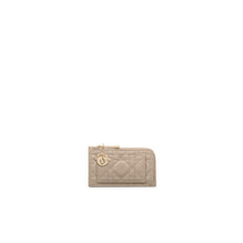 S0965ONMJM116 - Lady Dior Cosmos Zipped Card Holder - 116 Sable