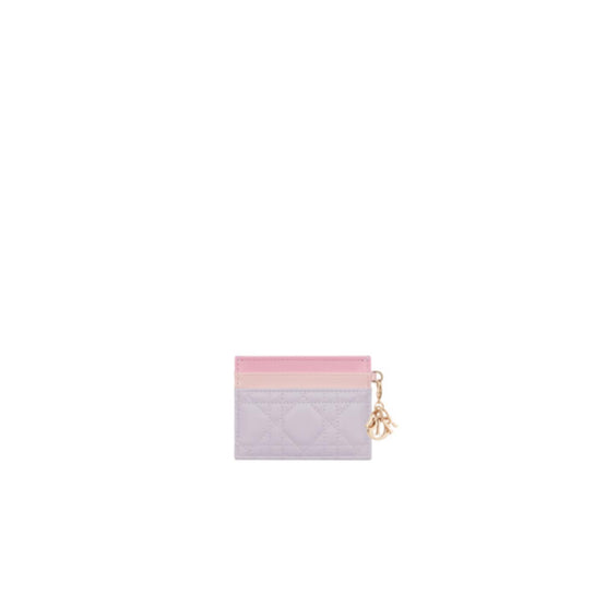 S0974OBWUM915 - Lady Dior Freesia Card Holder - 915 Lilas/Multicolor