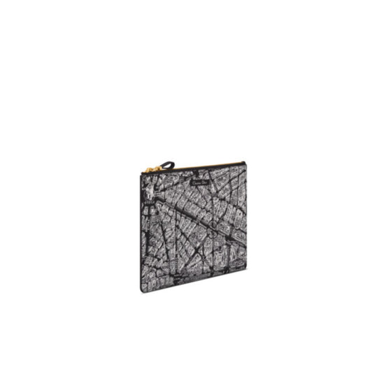S2163UBQBM993 - Large Dior Map Daily Pouch - 993 Noir Et Blanc
