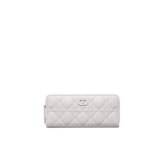 S3114PNJBM19G - Dior Jolie Voyageur Slim Wallet - 19G Gris Tendre