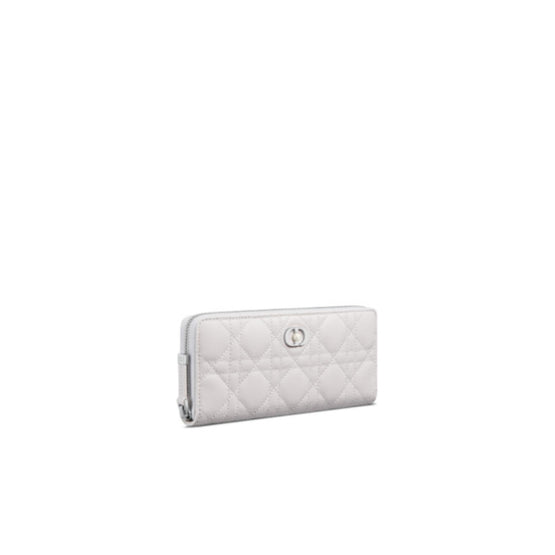 S3114PNJBM19G - Dior Jolie Voyageur Slim Wallet - 19G Gris Tendre