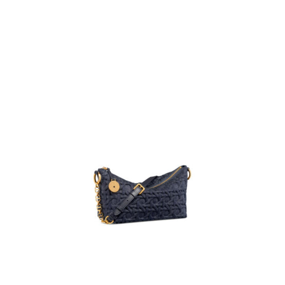 S3202UDDQM49E - Diorstar Hobo Bag With Chain - 49E Denim Multicolor