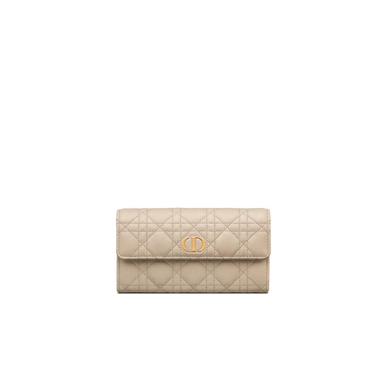 S5039UWHCM116 - Dior Caro Orchid Long Wallet - 116 Sable