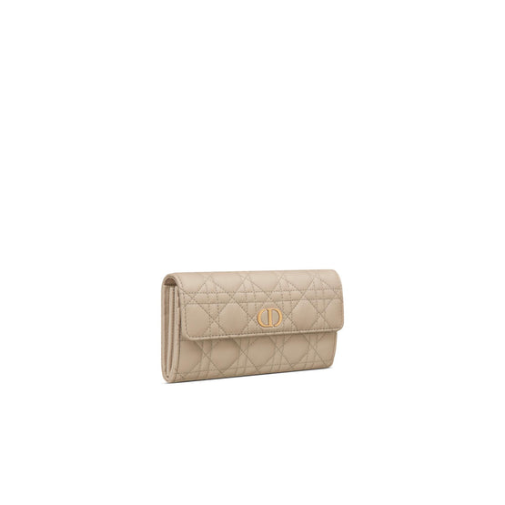 S5039UWHCM116 - Dior Caro Orchid Long Wallet - 116 Sable