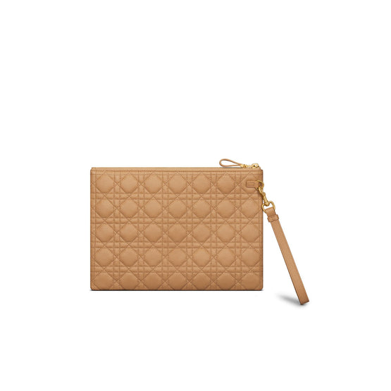S5086UWHCM53U - Women's Dior Caro Calfskin Pouch - 53U Medium Tan