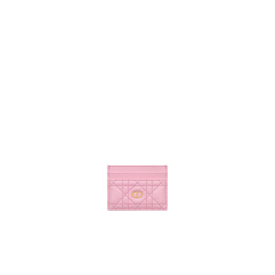S5130UWHCM14N - Dior Caro Freesia Card Holder - 14N Sweet Pink