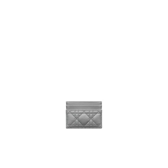 S5130UWHCM62G - Dior Caro Freesia Card Holder - 62G Gris