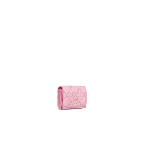 S5132UWHCM14N - Dior Caro Glycine Wallet - 14N Sweet Pink