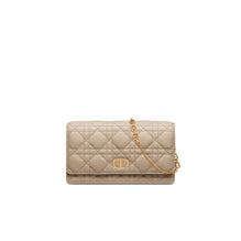 S5134UWHCM116 - Dior Caro Pouch With Chain - 116 Sable