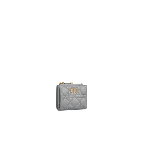 S5173UWHCM62G - Dior Caro Dahlia Wallet - 62G Gris