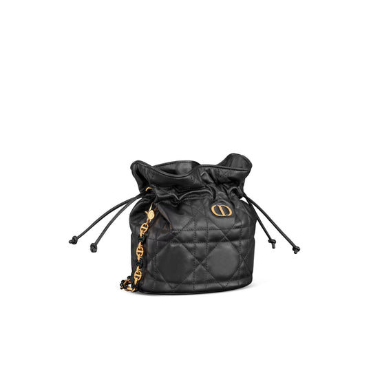 S5223UHAGM900 - Miss Caro Mini Bucket Bag With Drawstring - 900 Noir