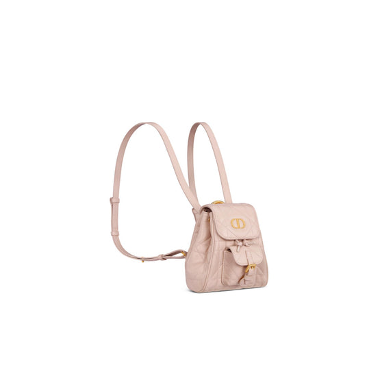 S5237UNOZM413 - Dior Caro Nano Backpack - 413 Rose Poudre