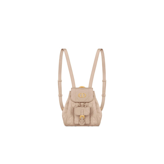 S5237UNOZM51U - Dior Caro Nano Backpack - 51U Powder Beige