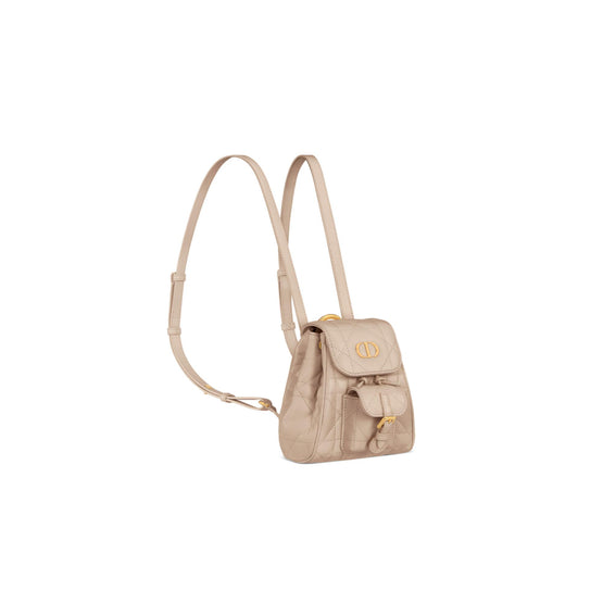 S5237UNOZM51U - Dior Caro Nano Backpack - 51U Powder Beige
