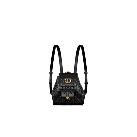 S5237UNOZM900 - Dior Caro Nano Backpack - 900 Noir