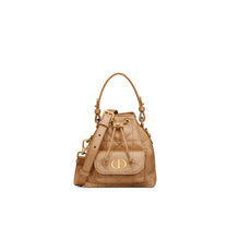 S5250UNOZM34U - Dior Caro Nano Bucket Bag - 34U Light Gold