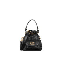 S5250UNOZM900 - Dior Caro Nano Bucket Bag - 900 Noir