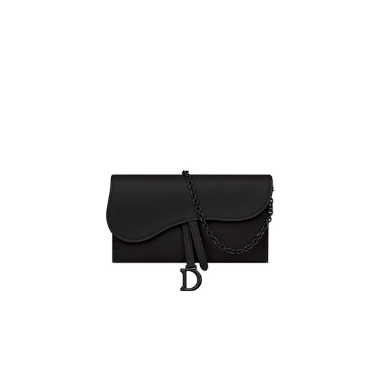 S5614SLLOM989 - Saddle Long Wallet With Chain - 989 Noir / Noir