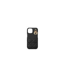 S6011ONMJM900 - Lady Dior Cover For Iphone 15 - 900 Noir