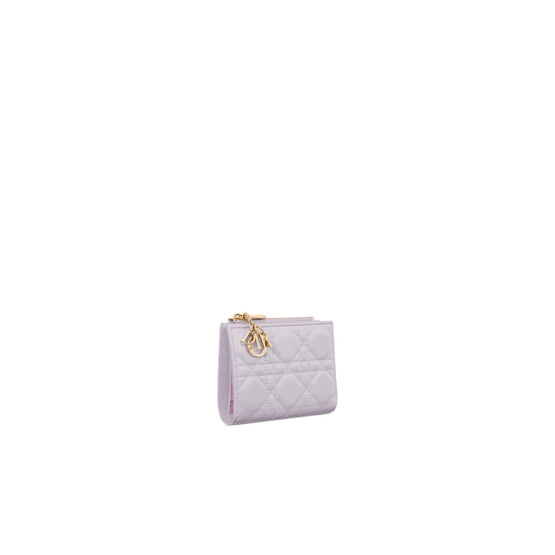 S6037OBWUM915 - Lady Dior Dahlia Wallet - 915 Lilas/Multicolor
