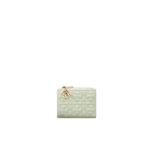 S6037OQDFM95H - Dior Lucky Lady Dior Dahlia Wallet - 95H Green Lily