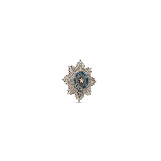 V1234HOMMTD014 - Men's Brooch - 014 Palladium/Blue