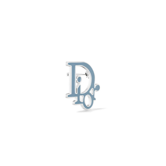 V1440HOMMTD014 - Men's Brooch - 014 Palladium/Blue