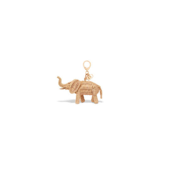 V1620WOMMWD208 - Dioriviera Toile De Jouy Sauvage Elephant Bag Charm - 208 Gold/Beige