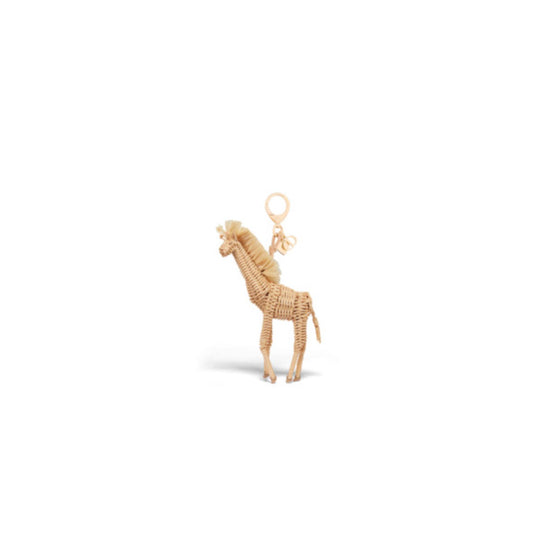 V1623WOMMWD208 - Dioriviera Toile De Jouy Sauvage Giraffe Bag Charm - 208 Gold/Beige