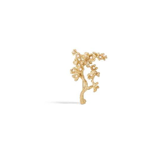 V1627WOMRSD301 - Jardin De Dior Brooch - 301 Gold/White