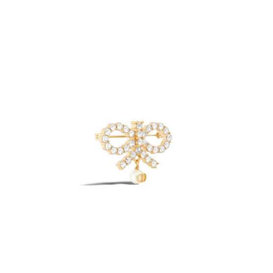 V1631WOMCYD03S - Le Nœud De Dior Brooch - 03S Gold/Silver Shade